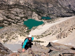 Having fun on Temple Crag